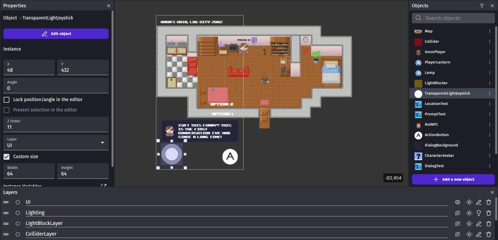 Log City: Mysteries, a game that I am working on